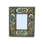 Cadre de miroir en bois persan – Style Khatamkari dominant