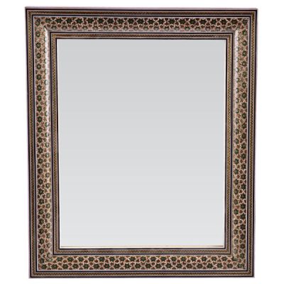 Cadre de miroir en bois persan – Modèle Gohari Khatamkari