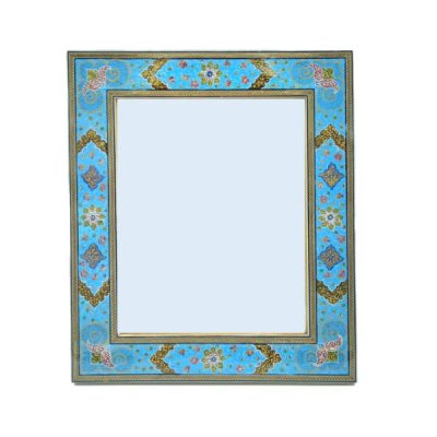Cadre de miroir en bois persan – Modèle Kara Khatamkari