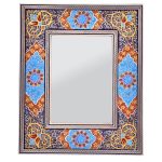 Cadre de miroir en bois persan – Modèle Mahoor Khatamkari