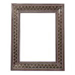 Cadre de miroir en bois persan – Modèle Zomorod Khatamkari