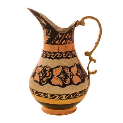 Carafe en cuivre perse martelé traditionnel Daisy