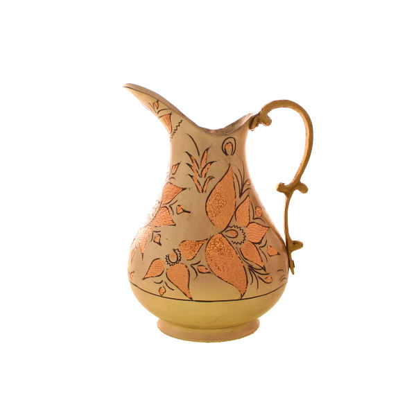 Carafe en cuivre perse martelé traditionnel Kamani
