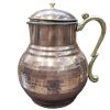 Carafe en cuivre perse martelé traditionnel Kermani