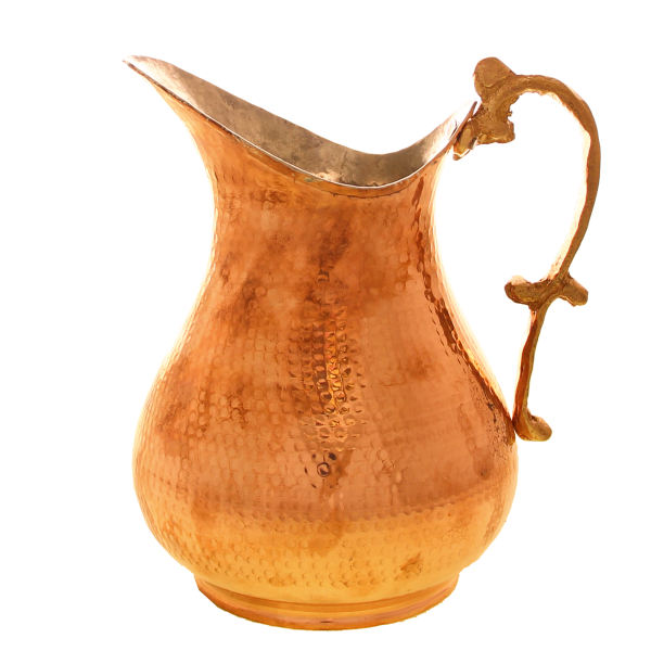 Carafe en cuivre perse martelé traditionnel Kermani II