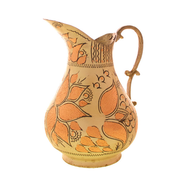Carafe en cuivre perse martelé traditionnel Kimia