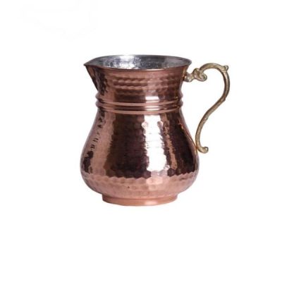 Carafe en cuivre perse martelé traditionnel Moon
