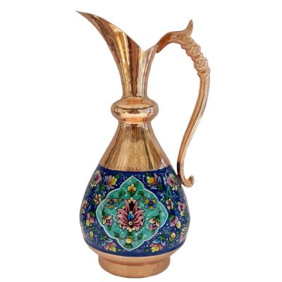 Carafe en cuivre perse artistique Minakari Pardaz