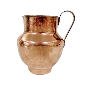 Carafe en cuivre perse martelé traditionnel Khomreh
