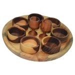 Set Haft-sin en bois pour Nowruz, le Nouvel An persan Cara