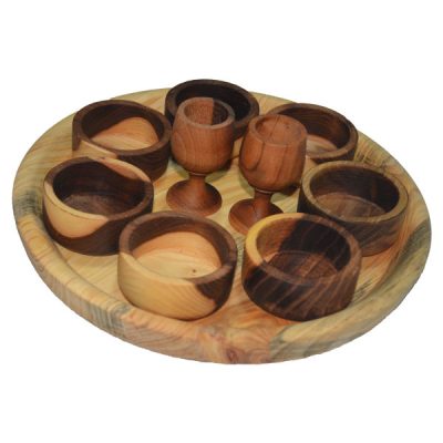 Set Haft-sin en bois pour Nowruz, le Nouvel An persan Cara
