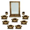 Set Haft-sin en bois avec miroir pour Nowruz, le Nouvel An persan Felora