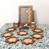 Set Haft-sin en bois avec miroir pour Nowruz, le Nouvel An persan Mina