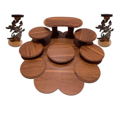 Set Haft-sin en bois pour Nowruz, le Nouvel An persan Negar