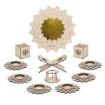 Set Haft-sin en bois avec miroir pour Nowruz, le Nouvel An persan Tala