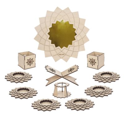 Set Haft-sin en bois avec miroir pour Nowruz, le Nouvel An persan Tala