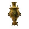 Machine à thé samovar à gaz persan en laiton design traditionnel motifs floraux 8 litres