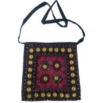 Sac Bandoulière Brodé Ethnique Baloutche Édition Noire II