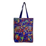 Sac Fourre-Tout Ethnique avec Broderie Baloutche Modèle Bleu II