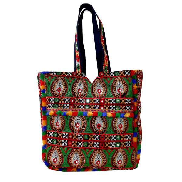 Sac Fourre-Tout Ethnique avec Broderie Baloutche Modèle Lana