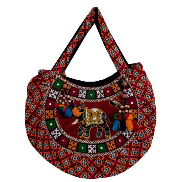 Sac Fourre-Tout Ethnique avec Broderie Baloutche Modèle Mania