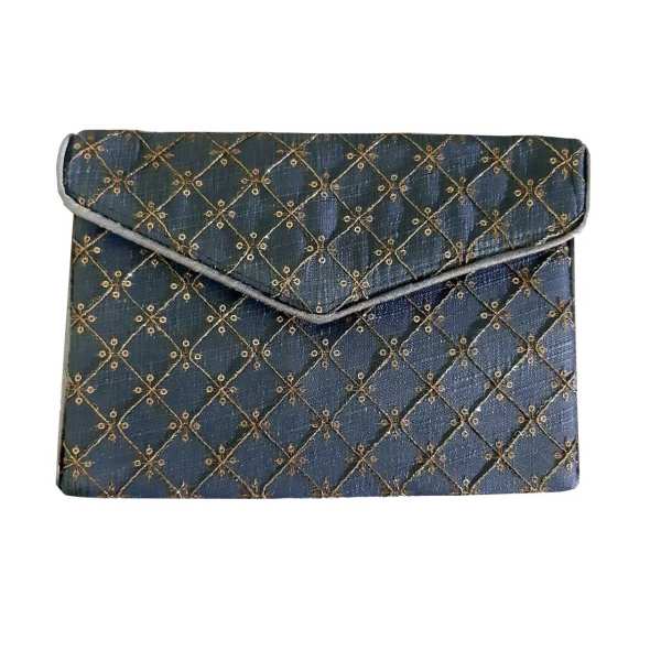 Sac Pochette Brodé avec Motif Géométrique - Setare