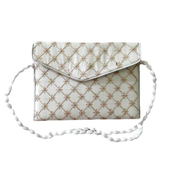 Sac Pochette Brodé avec Design Géométrique - Hamid