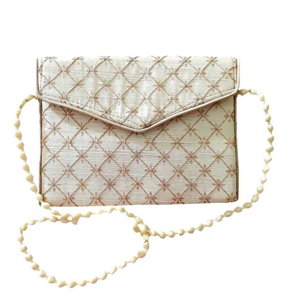Sac Pochette Brodé avec Design Géométrique - Hamta II