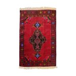 Tapis de prière persan authentique noué à la main et luxueux Sajada Médaillon
