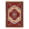 Tapis Persan en Laine Fait Main avec Design Médaillon Modèle Or