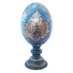 Œuf d’autruche décoratif persan peint à la main – Simorgh