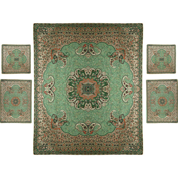 Parure de lit persane – Style oriental, taille double, tissu Termeh – Lana