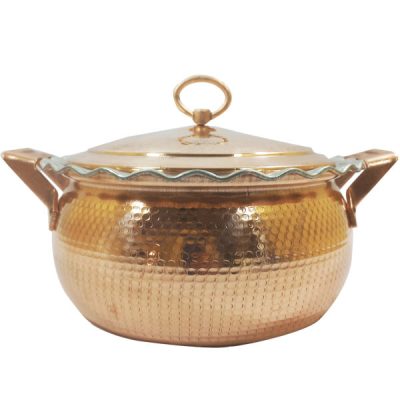Marmite en cuivre persan – Style de cuisson martelé traditionnel Kabiri