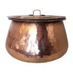 Marmite persane en cuivre – Style de cuisson traditionnel martelé Kamanii