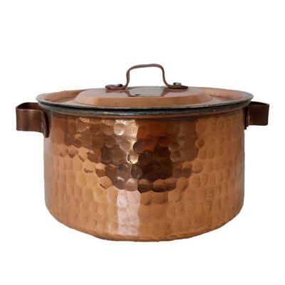 Marmite persane en cuivre – Style de cuisson traditionnel martelé Kiana