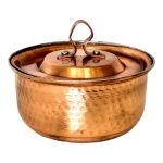 Marmite persane en cuivre – Style de cuisson traditionnel martelé Saman