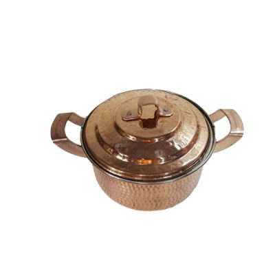 Marmite en cuivre persan – Style de cuisson martelé traditionnel Vandad
