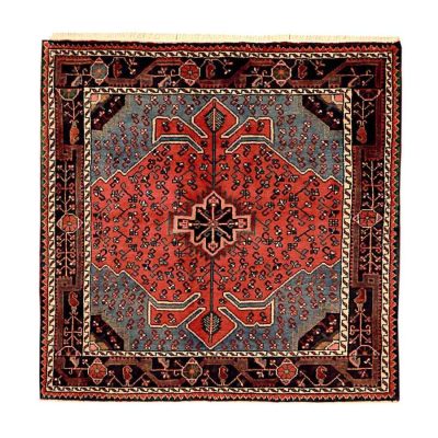 Tapis Persan Fait Main Médaillon Intriqué en Laine Tina