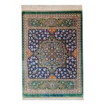 Tapis en soie persan noué à la main Qom Design afflux