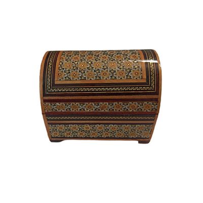 Boîte à bijoux en bois artisanale avec design persan Khatam – Iblue