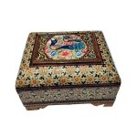 Boîte à bijoux en bois artisanale avec design persan Khatam – Kabiri
