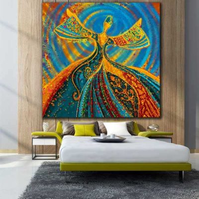 Affiche murale en bois persane – Sama