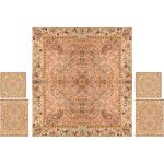 Parure de lit persane – Style oriental, taille double, tissu Termeh – Afshar