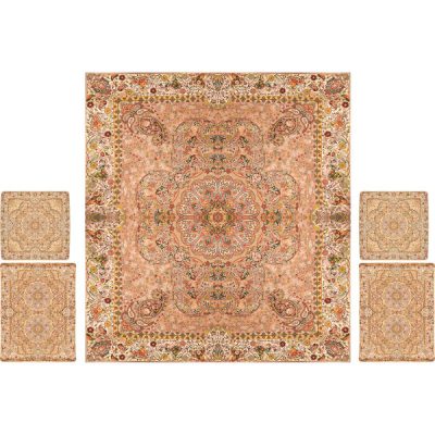 Parure de lit persane – Style oriental, taille double, tissu Termeh – Afshar