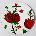 Assiette Décorative en Céramique Peinte à la Main Anar