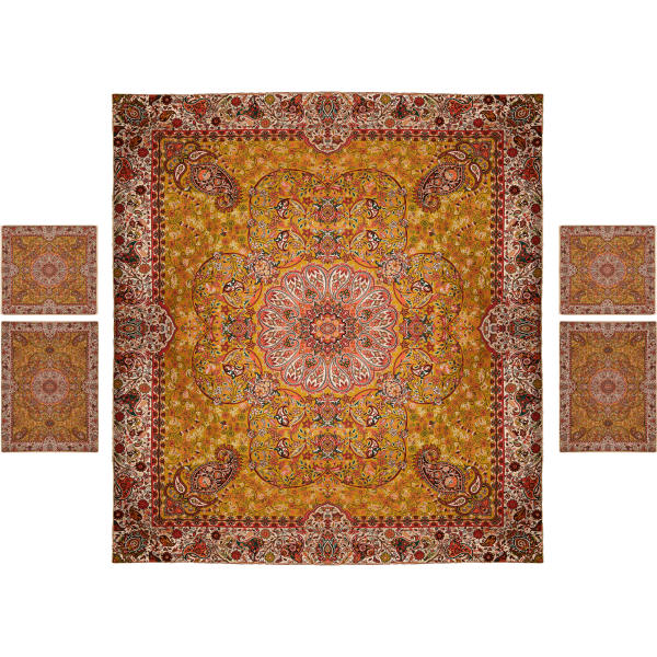 Parure de lit persane – Style oriental, taille double, tissu Termeh – Kebria