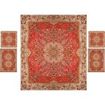 Parure de lit persane – Style oriental, taille double, tissu Termeh – Mahta