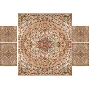 Parure de lit persane – Style oriental, taille double, tissu Termeh – Nima