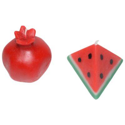 Bougie Grenade – Combinée avec Pastèque, Parfaite pour Yalda