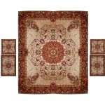 Parure de lit persane – Style oriental, taille double, tissu Termeh – Nahal
